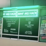 Di Papan Running Text Kejagung Muncul Tulisan: ‘Maaf Aku Hack’