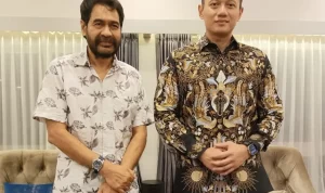 Mualem dan AHY saat pertemuan di kawasan Kuningan, Jakarta Selatan, Selasa, 28 Mei 2024.
