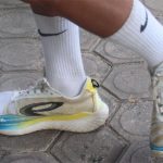 Sepatu koyak yang dikenakan Ayat Suci. Foto: Polda Aceh