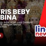 Pernikahan Aktris Beby Tsabina. Foto: Youtube/Line1.News