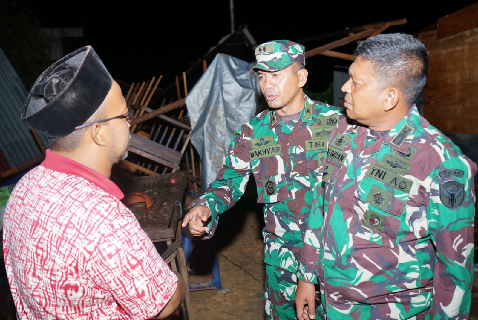 Danrem Ali Imran tinjau dampak badai di Aceh Utara