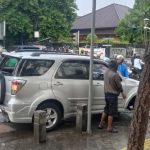 Mobil yang dibawa kabur bocah 9 tahun. Foto: Istimewa