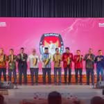 Deklarasi Kampanye Damai Pilkada secara simbolis dengan menabuh rapai secara bersama-sama oleh Komisioner KIP Aceh, para kandidat, Pj Gubernur Aceh dan pejabat Forkopimda Aceh, di di Ballroom The Pade Hotel, Aceh Besar, pada Selasa malam, 24 September 2024. Foto: Humas KIP Aceh