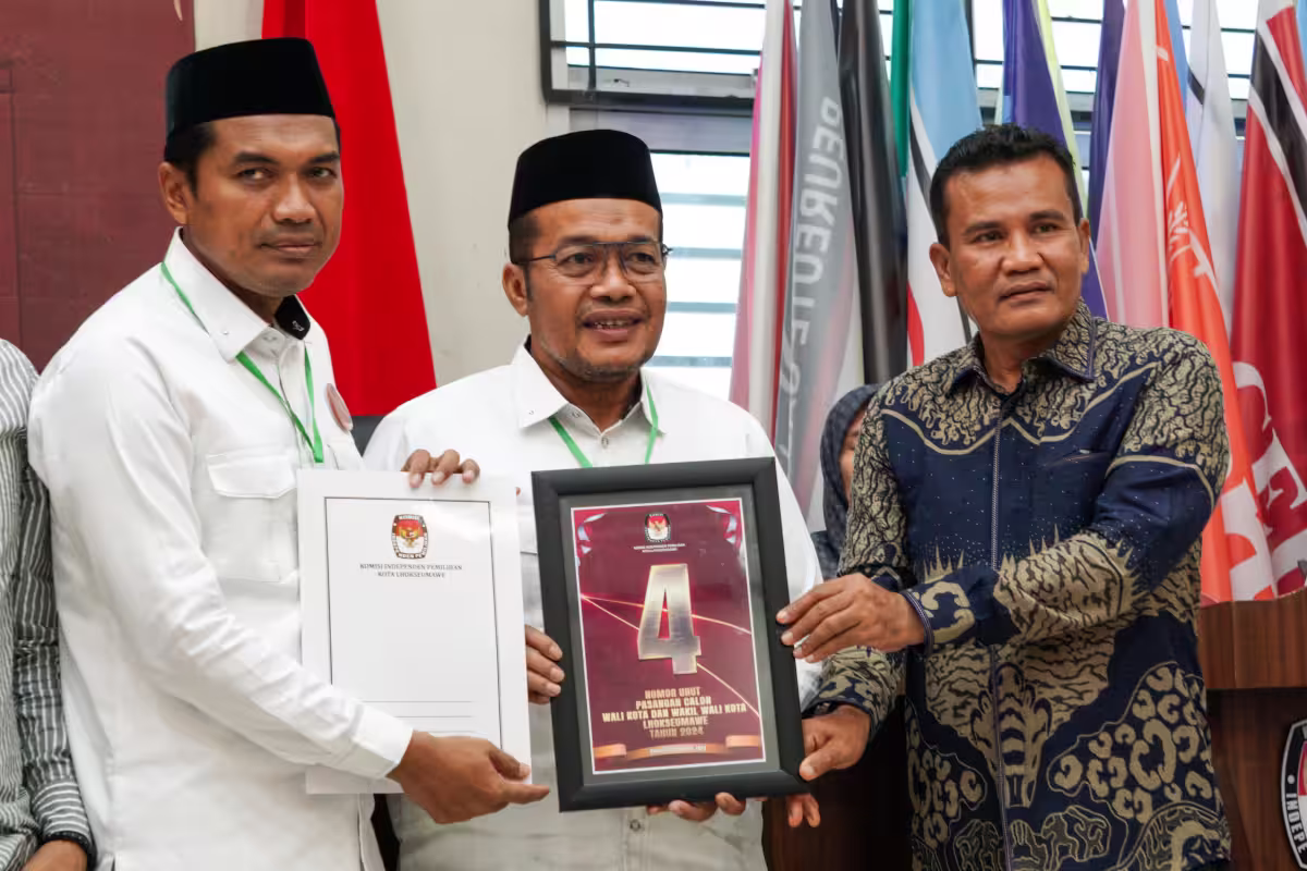 4nomor urut walkot yasir