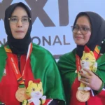 Peboling ganda putri Aceh, Zulfidarni dan Sri Zuniarti, meraih perunggu. Foto: Istimewa