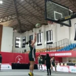Atlet Basket 3x3 berlatih di Gedung Serba Guna, Komplek Stadion Harapan Bangsa, Banda Aceh, Minggu, 15 September 2024. Foto: Istimewa.
