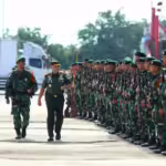 [FOTO] 480 Prajurit Yonif 111 Karma Bhakti Satgas Pamtas RI-PNG Tiba di Aceh