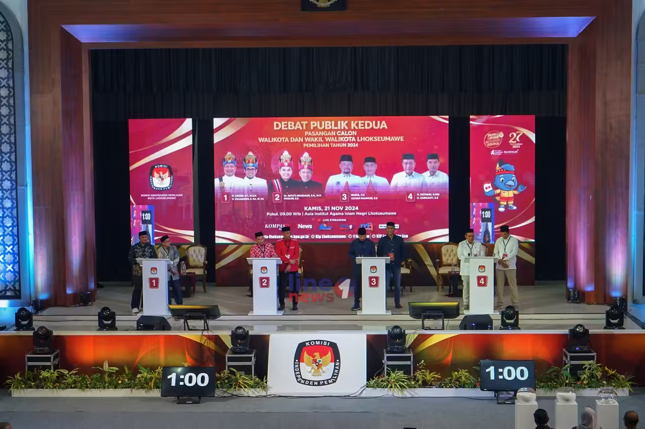 debat kedua pilkada lhokseumawe line1news yasir7