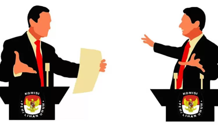 ilustrasi debat kandidat