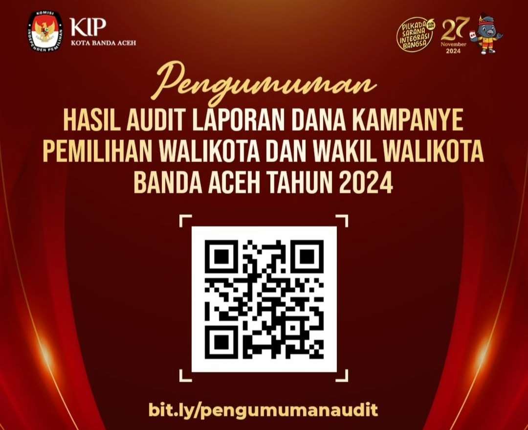 Pengumuman hasil audit laporan dana kampanye Pilkada Banda Aceh 2024