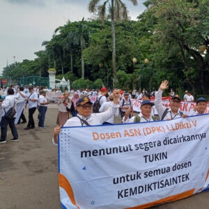 Aksi damai dosen ASN tuntut tukin