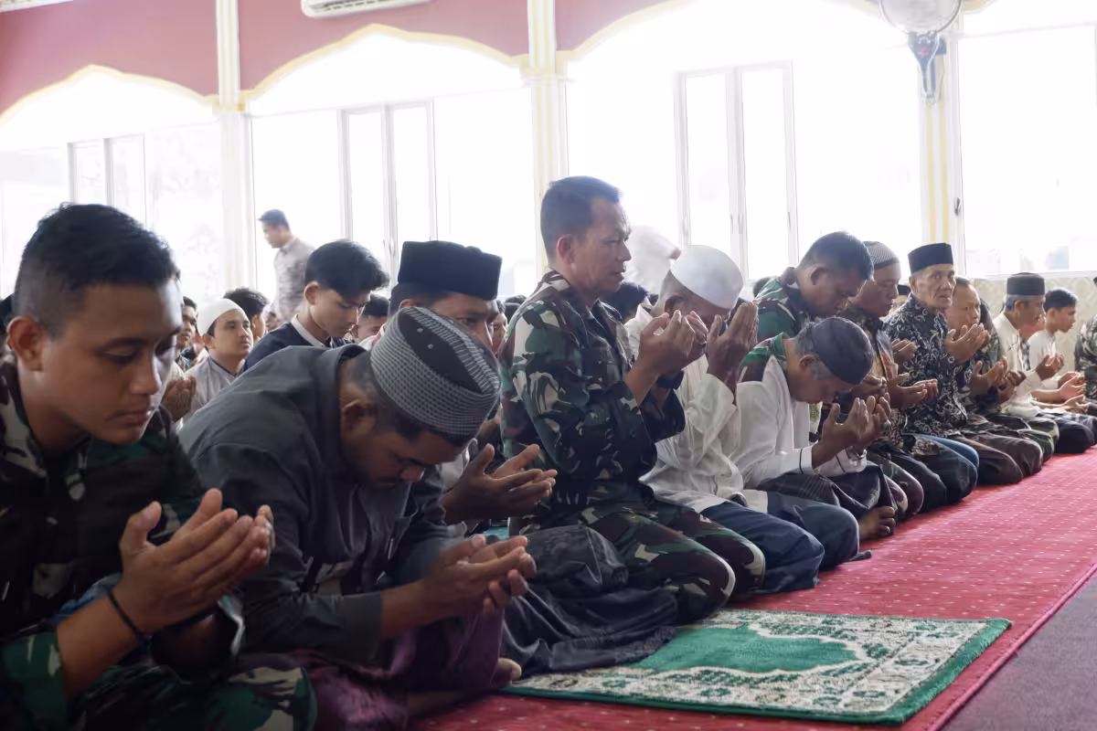 Doa bersama Lanal Lhokseumawe