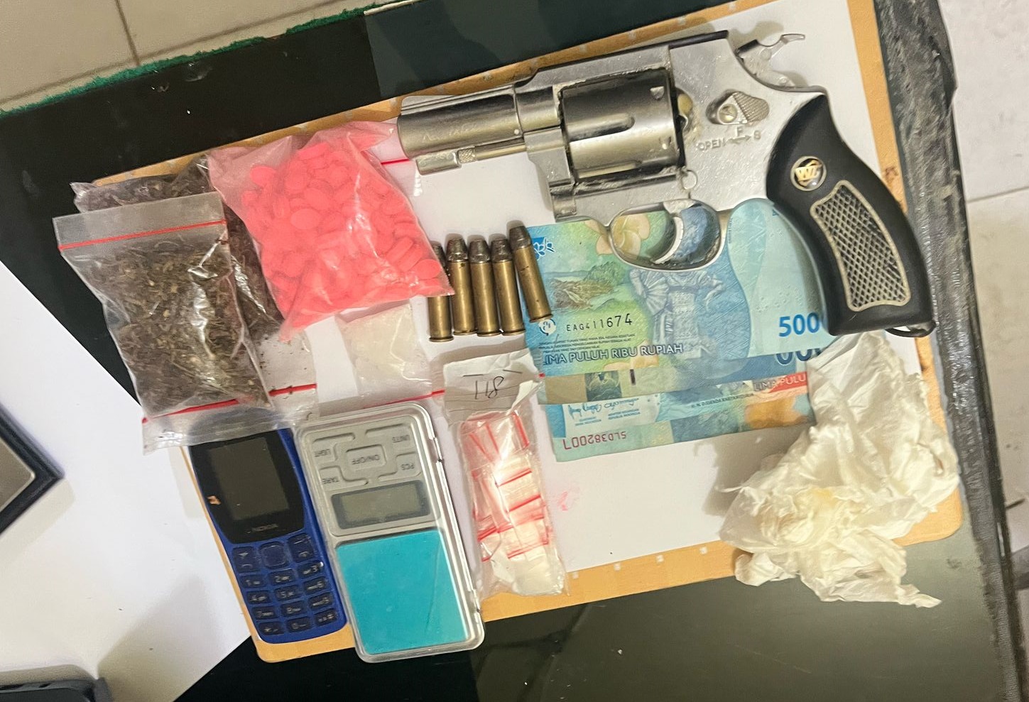 BB disita dari tersangka residivis di Nias Selatan