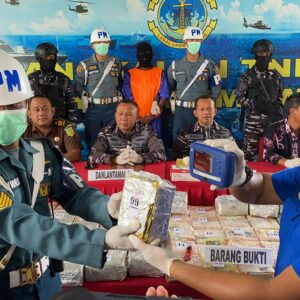 Barang bukti sabu yang disita dalam operasi di Aceh Utara