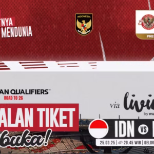 Laman penjualan tiket Indonesia vs Bahrain. Foto: Tangkapan Layar