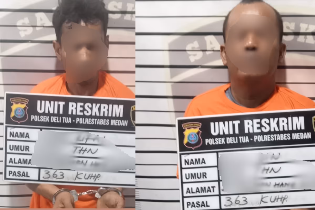 2 terduga pembongkaran rumah