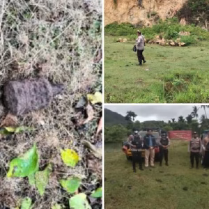 Pemusnahan granat peninggalan Jepang