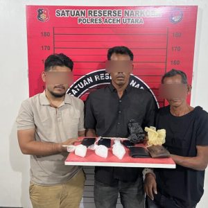Tiga tersangka pengedar sabu sabu