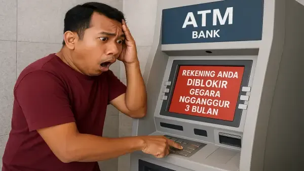 Ilustrasi rekening bank diblokir