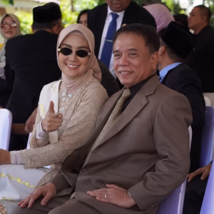 Irwandi dan istrinya Steffy