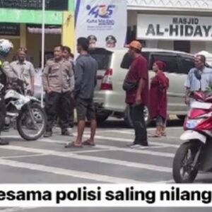 Perdebatan antara dua polisi di Medan yang terekam video
