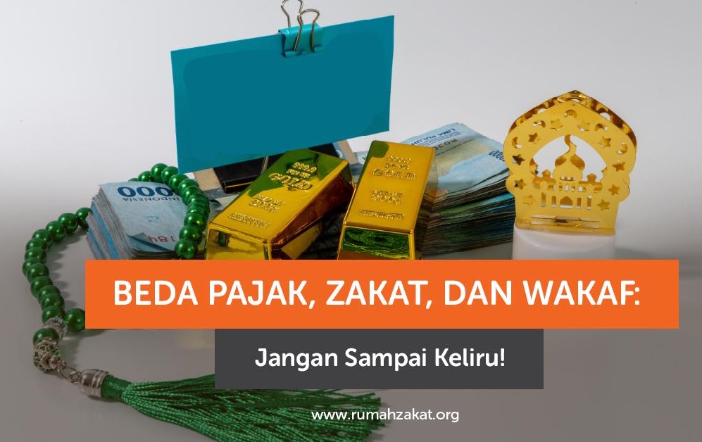 Ilustrasi beda pajak zakat dan wakaf