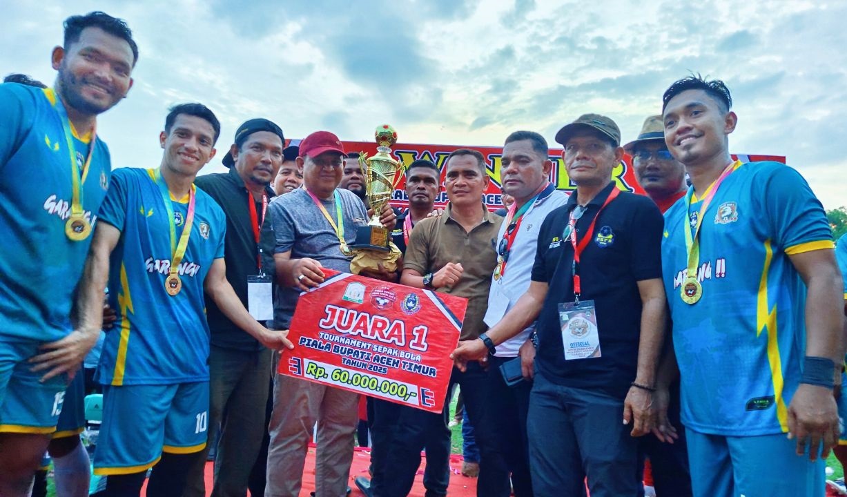 Pante Bidari FC juara Piala Bupati Aceh Timur 2025