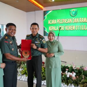 Pelepasan Kepala Staf Korem Lilawangsa
