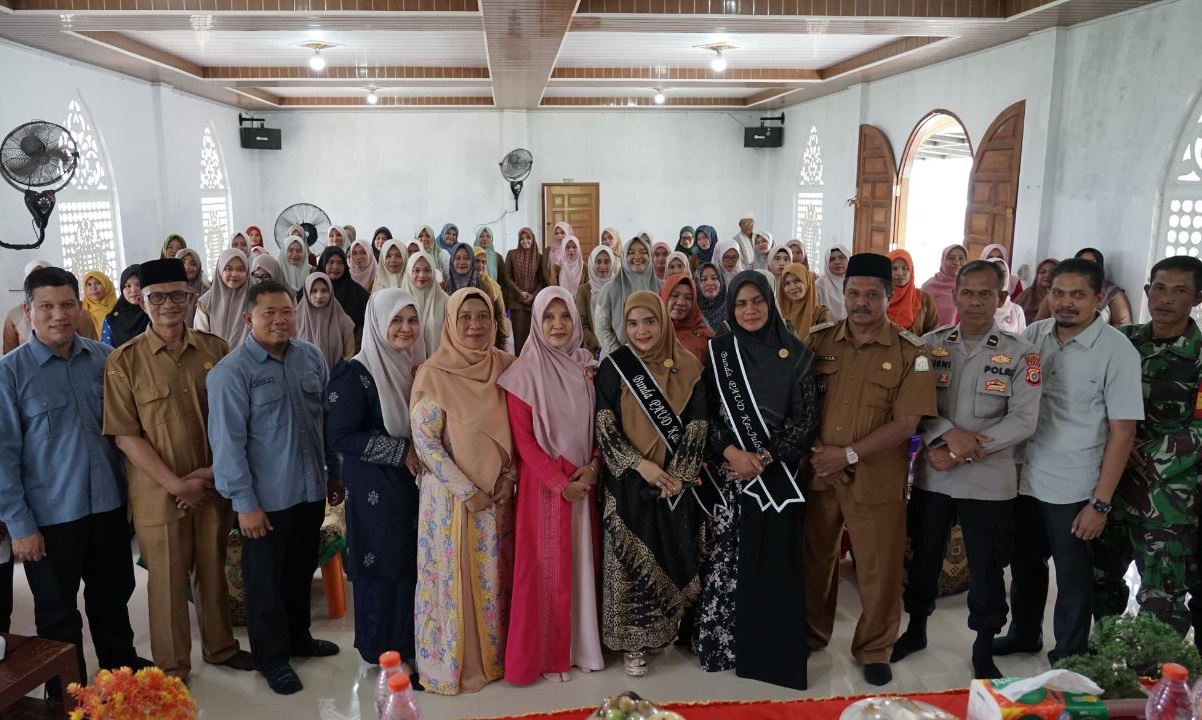 Bunda PAUD Aceh Timur bersama guru dan PT Medco