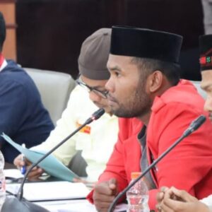 Ketua GMNI Aceh Tengah Saparuda (foto Line1News:Erwin Sar)