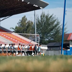 Latihan pemain Persiraja di Stadion Dimurthala