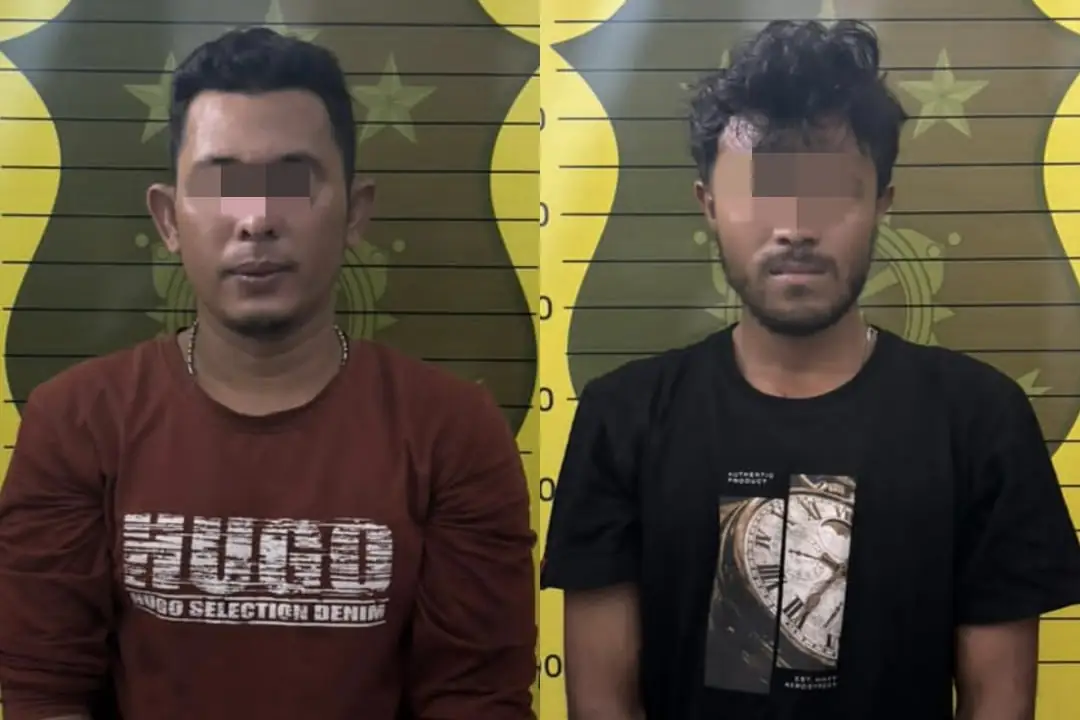 Dua tersangka pencurian tiang lampu jalan