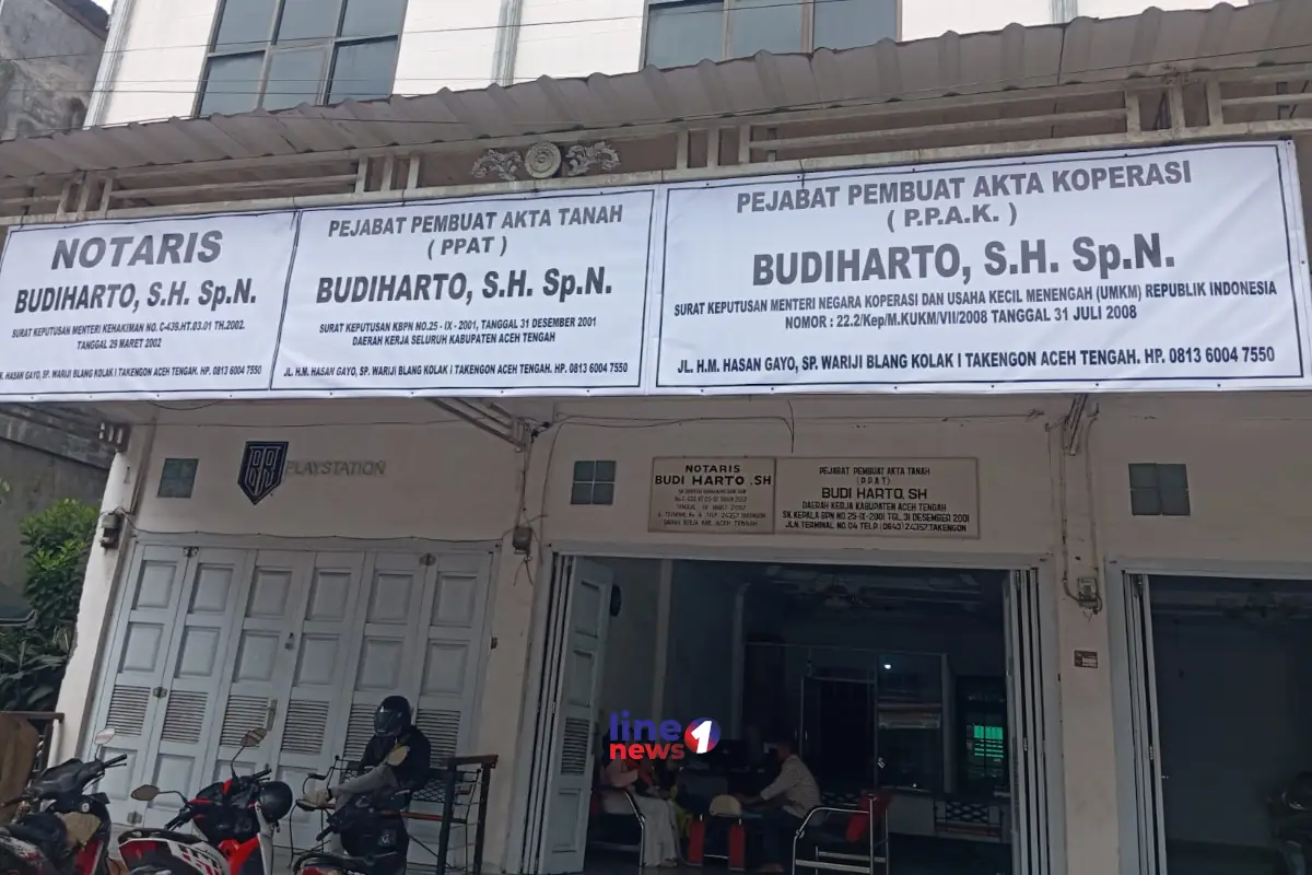 Kantor PPAT atau Notaris Budiharto di Aceh Tengah