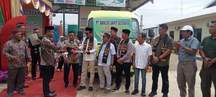 Peluncuran program CSR PT Mandiri Sawit Bersama