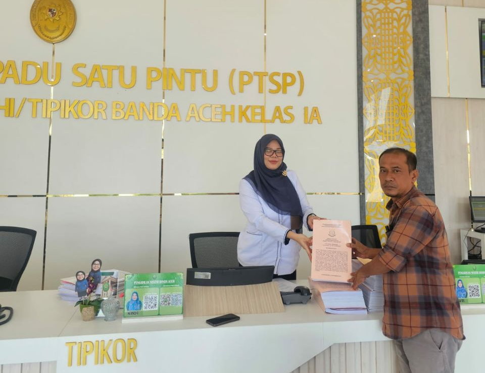Pendaftaran perkara korupsi Rusun PNL di PN Tipikor