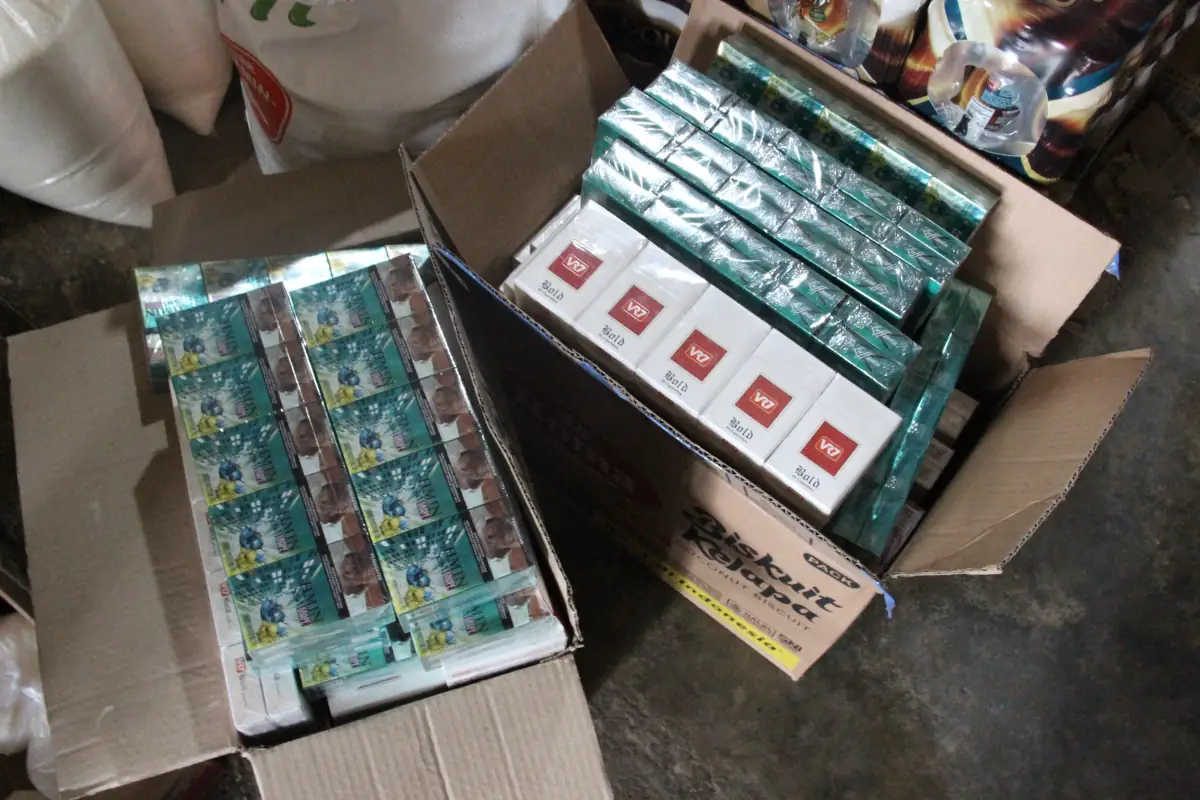 Rokok ilegal disita di Pidie Jaya