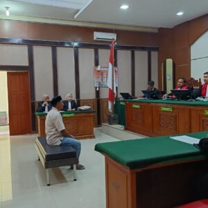 Sidang tuntutan JPU kepada Mustafa terdakwa sabu