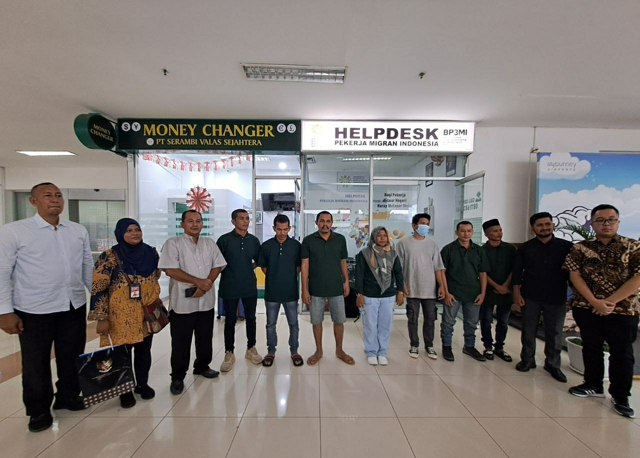 Pekerja migran tiba di Aceh