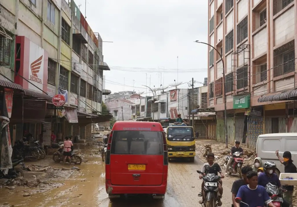 Karang Baru Aceh Tamiang pascabanjir