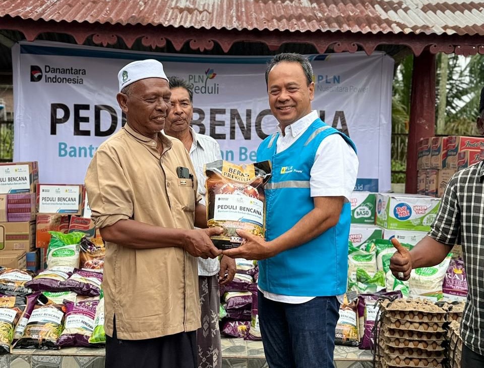 PLN NP Arun bantu korban banjir