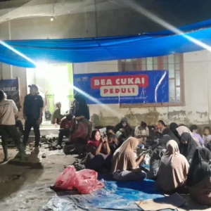 Posko kesehatan Bea Cukai dan IDI Aceh Barat di Rantau Bintang