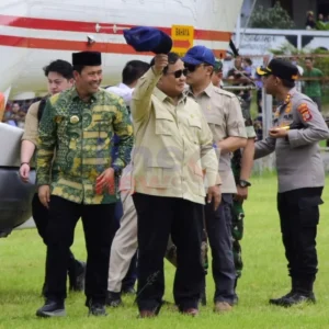 Prabowo mendarat di Musara Alun