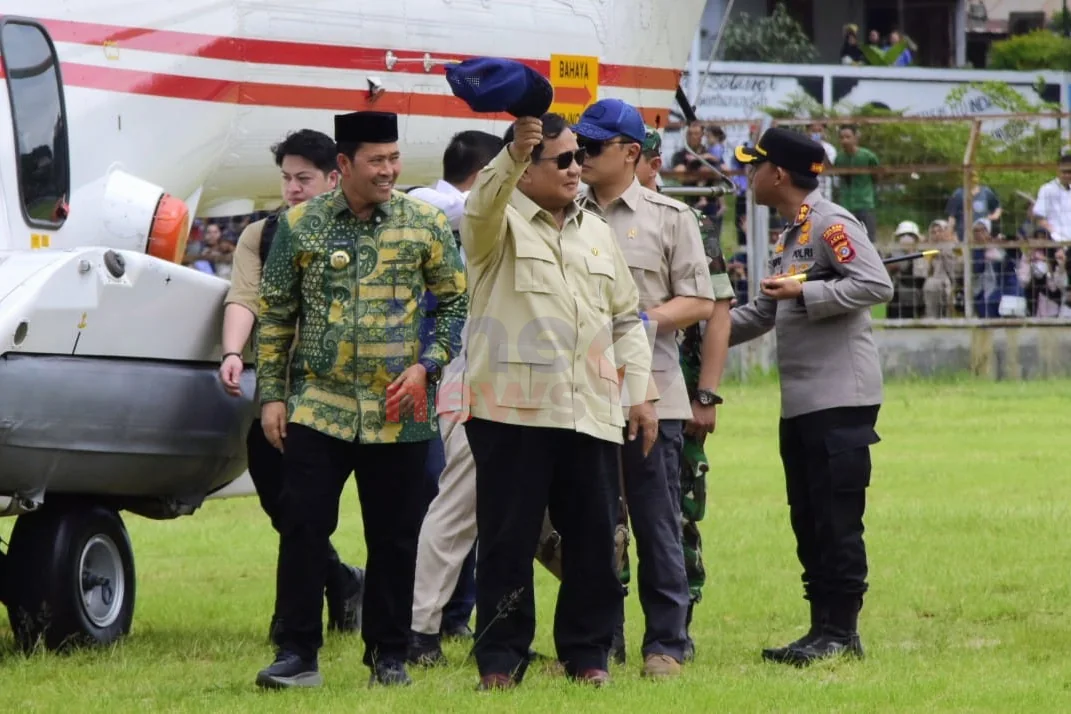Prabowo mendarat di Musara Alun