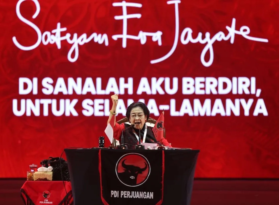 Megawati di Rakernas PDIP