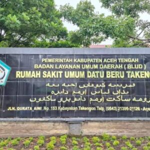 Plang RSUD Datu Beru Takengon