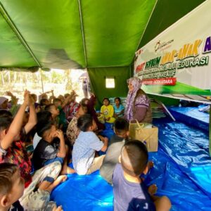 Yayasan ACF gelar trauma healing bagi anak korban banjir Rumoh Rayeuk4