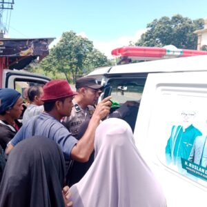 Musbahar saat dibawa ke RS BMC Bireuen