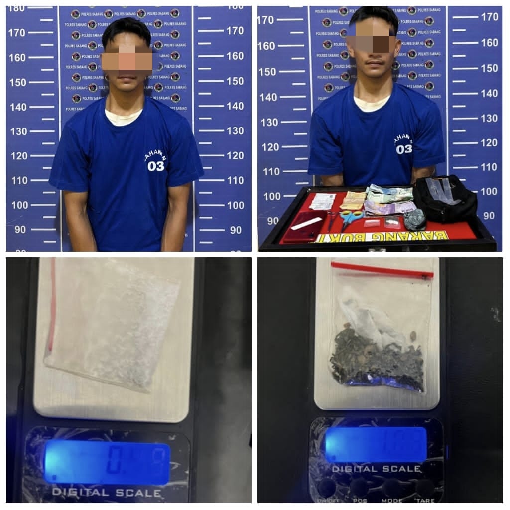 Terduga pelaku narkotika di Sabang