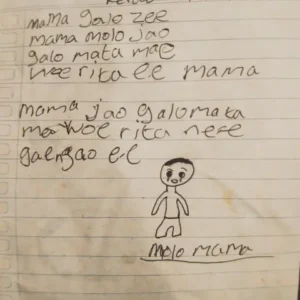 Tulisan tangan YBS diduga korban bunuh diri