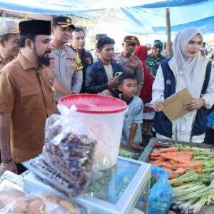 Bupati Aceh Timur cek harga barang di pasar